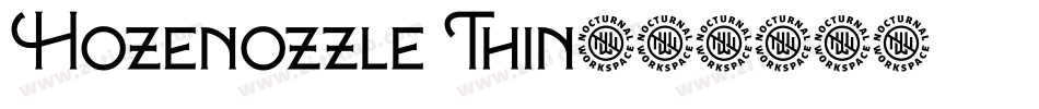 Hozenozzle Thin字体转换